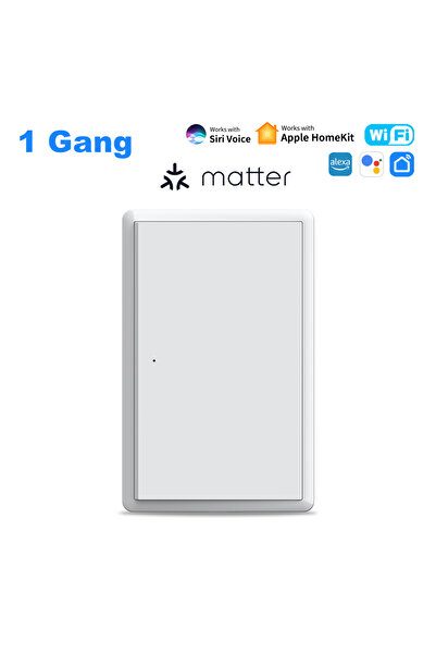 Choice3 مفتاح ضغط ذكي أحادي القناة من نوع Tuya Matter بتقنية الواي فاي، يدعم ...