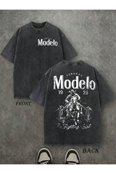 ZEMLİYA Unisex T-shirt με γραφικό σχέδιο και κοντό μανίκι – Καλοκαιρινό μπλου...