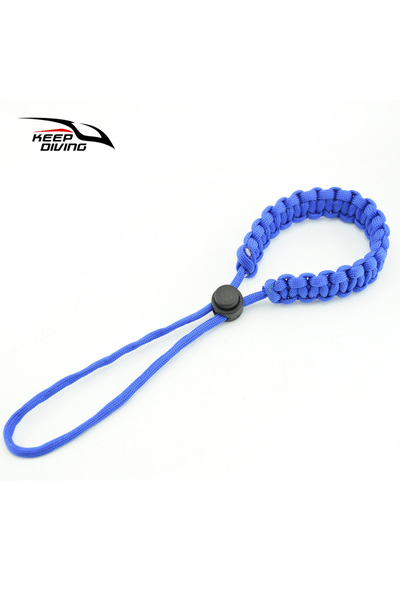 Choice4 حبل معصم للغوص متين، أزرق، قطعة واحدة، مؤشر غوص، حبل مضاد للضياع، معص...