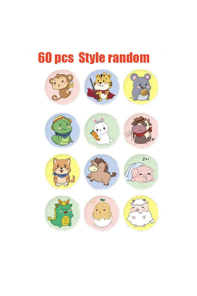 Choice7 نمط عشوائي 60 قطعة 10/60/120 قطعة ضمادات لاصقة لوقف النزيف بنمط حيوان...