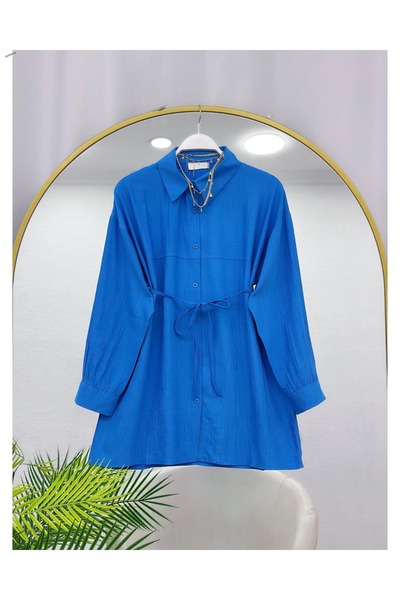 YEDİLALE Krinkil Belted Tunic [Loose Fit, Price Includes Only the Tunic]