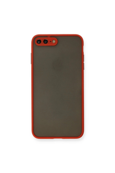 xirshop جراب آيفون 7 بلس غطاء سيليكون مونتريال - أحمر