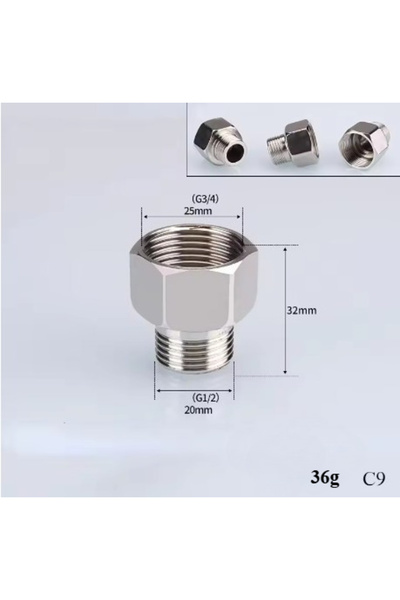 Choice 1pc 9 201 Stainless Steel 1/2" 3/4" BSP Male Female Thread Reducing El...