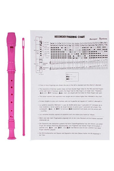 Choice1 Rose Red 8 Hole Clarinet Long Flute J32 ABS Vertical Flute Musical In...