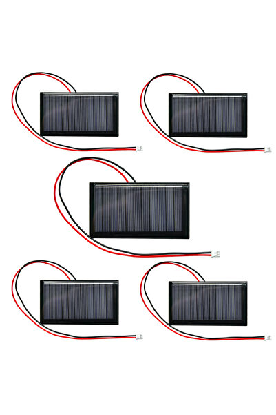 choice2 5.5V 83mA 5pcs 5PCS 5V 5.5V 6V Polycrystalline Mini PET Solar Panel B...