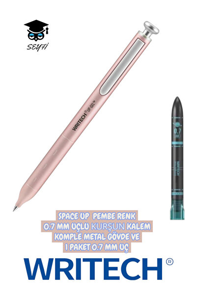 SEYFİKİRTASİYE Space up 0.7 mm Tip Pencil with Complete Metal Body and 1 Pack...