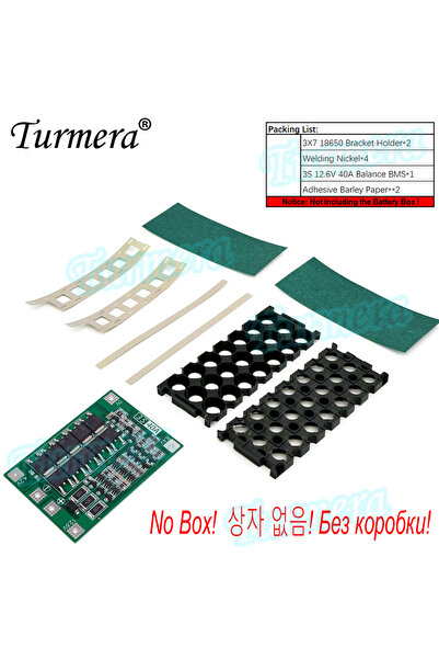 Choice8 حامل بطارية BMS Nie Turmera DIY 12V، صندوق بطارية 3x7 18650، حامل 40 ...