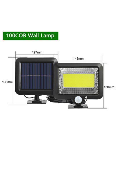 Choice4 100COB Outdoor Lighting Street Solar Split Wall Lamp 3 Mode Waterproo...
