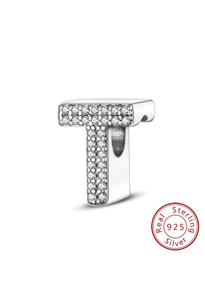 Choice11 KTC165-T Charms Fit Original Bracelet A-Z Alphabet Charms Beads 925 ...
