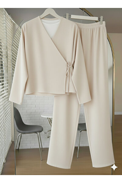 lillia kids Wide-Legged Trousers Double Suit