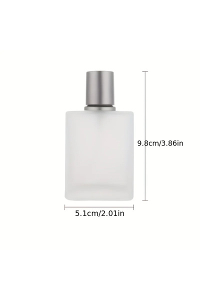 Choice زجاجة عطر بغطاء لولبي سعة 50 مل أو 30 مل، مصنوعة من زجاج مصقول بالرمل،...