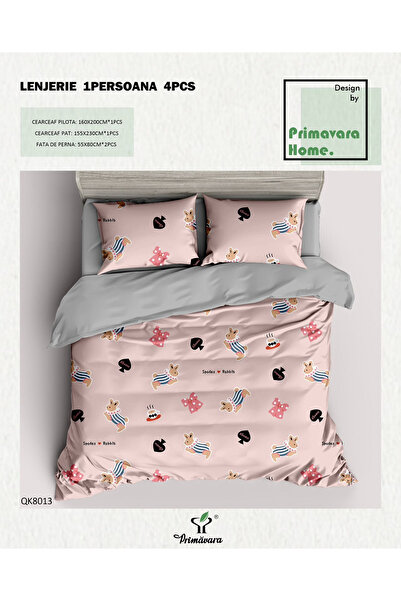 FIONNA.RO 100% Duvet Cover Set 1 Person - Cotton and Butts