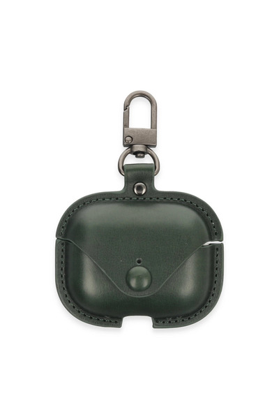 xirshop حافظة جلدية لجهاز Airpods 3 (الجيل الثالث) - أخضر كاكي