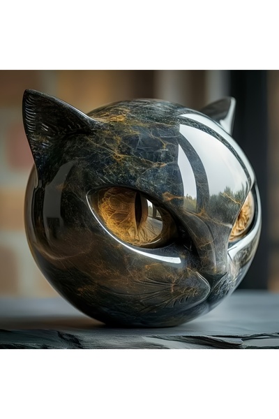 Choice4 1Pcs 1 Piece, Available in Multiple Colors, Cat Sculpture Decoration,...