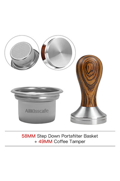 Choice7 Set of 49mmTamper HJ AliKisscafe 58mm to 49mm Step Down Portafilter B...