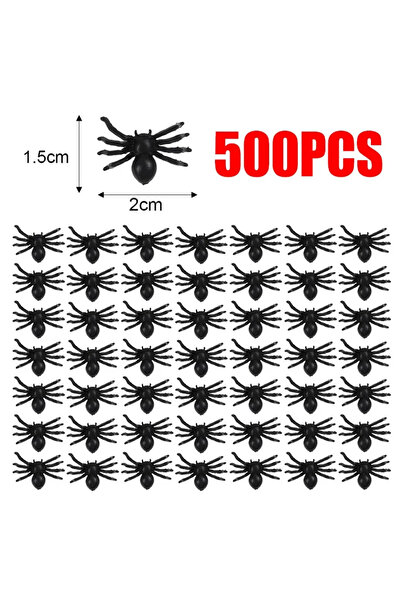 Choice little spider-500PCS 50/100pcs Halloween Black Spiders Small Luminous ...