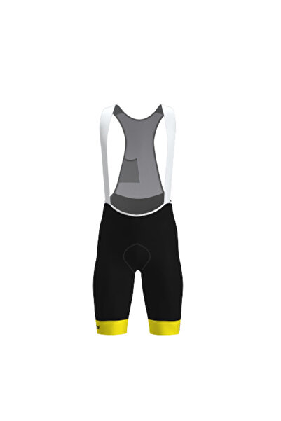 Santini Pantaloni scurți de ciclism cu bretele pentru bărbați, clasamentul ge...