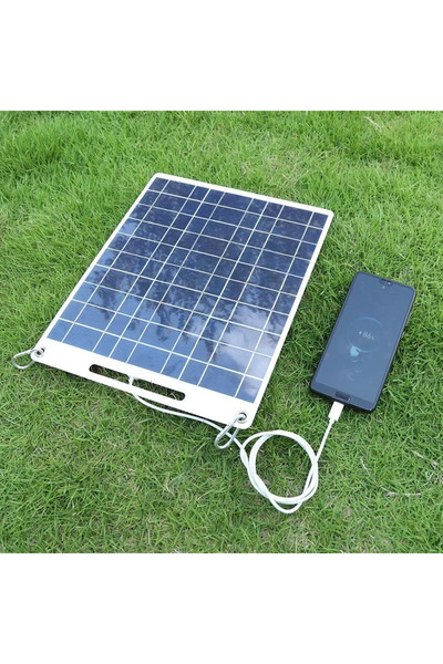 choice2 لوحة شمسية عالية الطاقة 5 فولت، مقاومة للماء، محمولة، مزودة بمنفذي US...