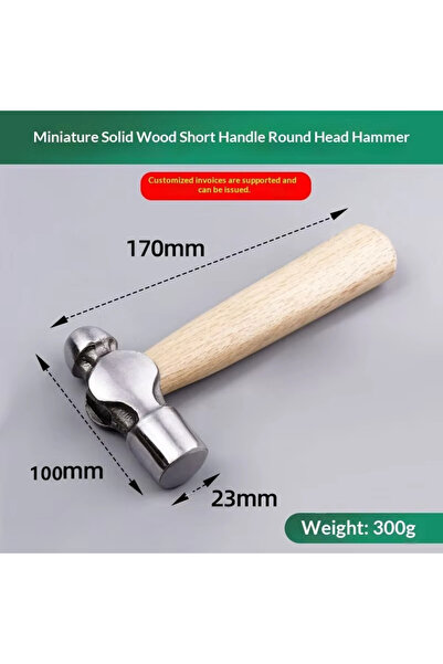 Choice4 مطرقة صغيرة برأس مدبب، مطرقة من الفولاذ عالي الكربون، مطرقة بمقبض قصي...