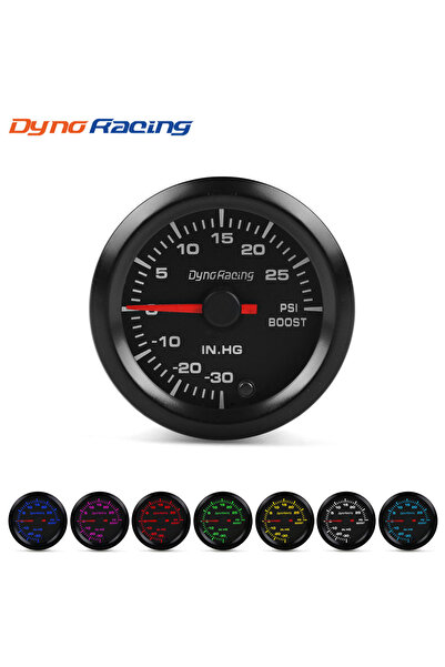 Choice4 مقياس ضغط التوربو (psi) من دينو ريسينغ، 2 بوصة (52 مم)، 7 ألوان، مناس...