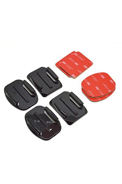 TELESIN Set de suporturi adezive plate și curbate 3M pentru GoPro (GP-BRK-004)