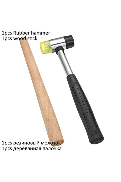 Choice6 مجموعة من قطعتين (عصا خشبية) لتكبير الخواتم الاحترافية، عصا بمقبض مغز...