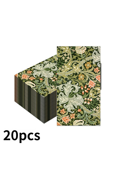 Choice5 20PCS Style-F 20pcs/Set Vintage Pattern Vine Long Paper Napkins, Disp...