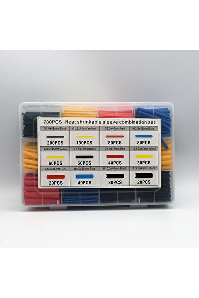 Choice3 780 قطعة من أنابيب الانكماش الحراري بنسبة 2:1، مصنوعة من البولي أوليف...