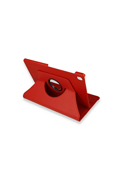 xirshop حافظة لينوفو M10 Fhd Plus X606f حافظة جلدية 360 درجة للتابلت - احمر