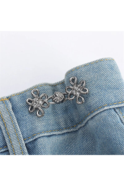 Choice6 SA240032- مشبك خصر قابل للتعديل بتصميم عقدة صينية رمادية جميلة، مناسب...