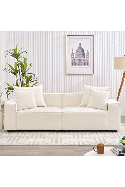 homejoyz أريكة سويدية من مخمل الخشبي - رويال مخمل هيفن - 220 × 85 × 80 سم