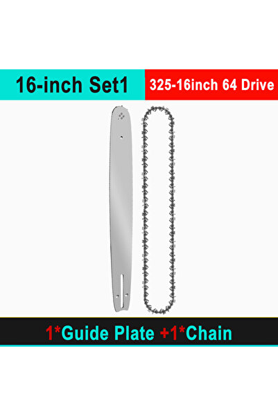 choice2 16-inch Set1 16-inch Gasoline Chain Saw 64DL 0.325" Pitch 0.058" Guid...