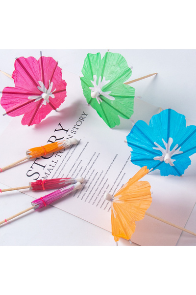 Choice4 50 قطعة من النمط أ 20/50 قطعة مظلات مشروبات كوكتيل ks مظلات هاواي لوا...