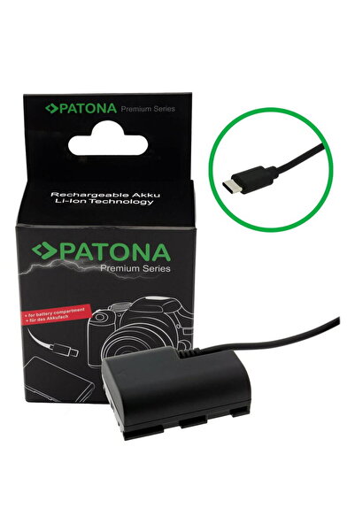 Patona Sursă de alimentare fictivă pentru Canon LP-E6P LPE6P Premium USB-C 9420