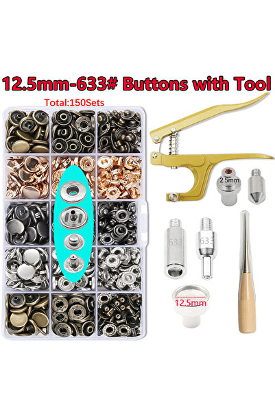 Choice8 NKTZ-JS-633C New Metal Snap Butt Botones Bouton Pression With Pressur...