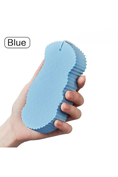 Choice1 إسفنجة استحمام سحرية زرقاء للأطفال، فرشاة تقشير ثلاثية الأبعاد لإزالة...