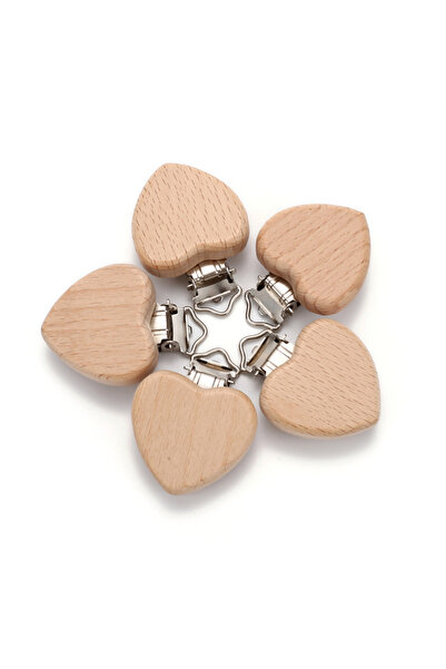Choice11 Style 19 5pcs Woode Pacifier Baby Beech Wooden Animal Pacifier Metal...
