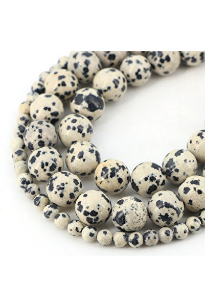 Choice33 خرز من حجر اليشب الدلماسي الطبيعي، 4 مم (90 خرزة)، كريستال عين النمر...