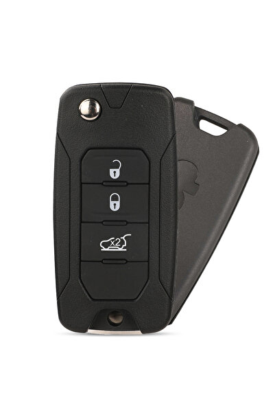 choice2 غطاء مفتاح سيارة قابل للطي بثلاثة أزرار من جينغيوكين، مناسب لسيارات ج...