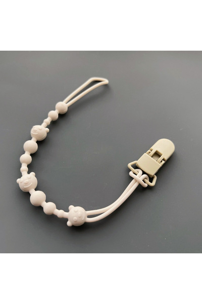 Choice6 مشبك لهاية سيليكون بيج ناعم ومرن للأطفال، مزود بمشبك لمنع فقدان اللهاية.