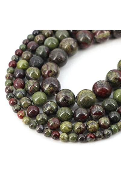 Choice43 خرز من حجر جاسبر دم التنين الطبيعي، 8 مم (45 خرزة)، كريستال عين النم...