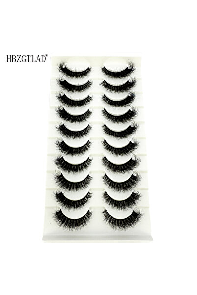 choice2 XH22 ١٠ أزواج من الرموش المختلطة، رموش المنك الكثيفة والدرامية، رموش ...