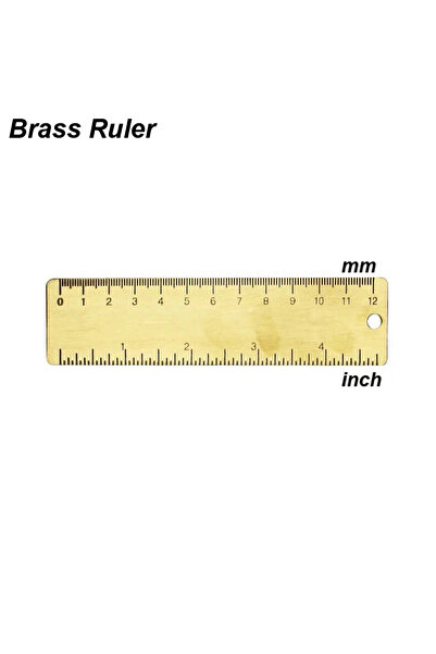 choice2 مسطرة نحاسية 120 مم، قطعة واحدة، فرجار فيرنييه نحاسي، أداة قياس دقيقة...