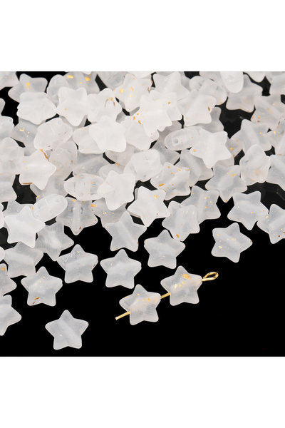 Choice9 النمط 11، 50 قطعة/عبوة، خرز نجمة أكريليك 10 مم، خرز ماكارون لامع بألو...