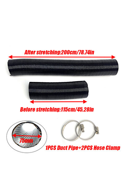 choice2 سخان هواء يعمل بالديزل WKG-75mm-200cm، قطر أنبوب التهوية 75 مم، طول أ...