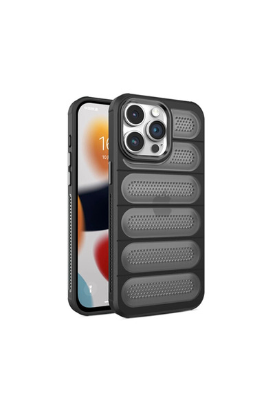 xirshop غطاء سيليكون آيرماكس لهاتف آيفون 14 برو - أسود