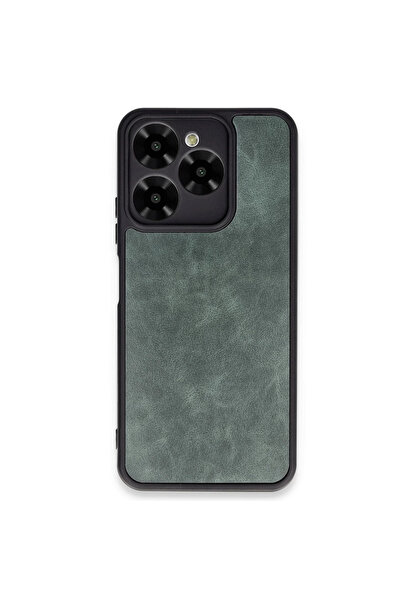 xirshop غطاء جلدي من جنرال موبايل إيرا 30 - أخضر داكن