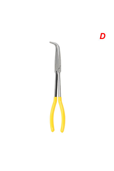 Choice4 كماشة ذات أنف طويل للغاية من نوع D DIY، ذات طرف مستقيم ومنحني، معدات ...