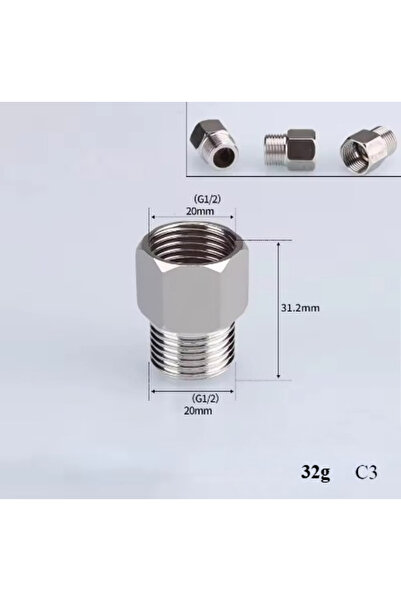 Choice11 1pc 3 201 Stainless Steel 1/2" 3/4" BSP Male Female Thread Reducing ...