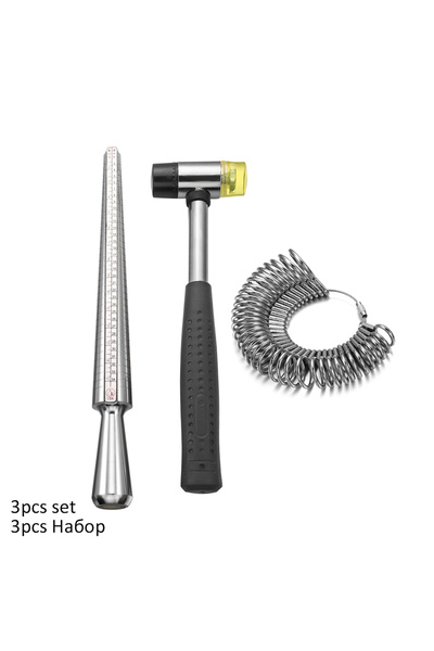 Choice8 مجموعة من 3 قطع من عصا تكبير الخواتم الاحترافية، بمقبض مغزلي ومطارق، ...